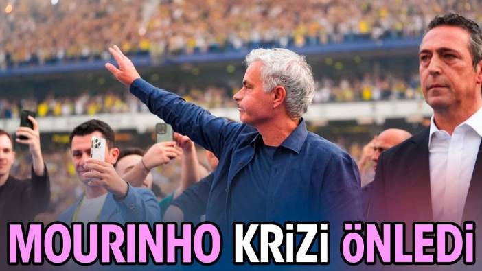 Mourinho krizi önledi