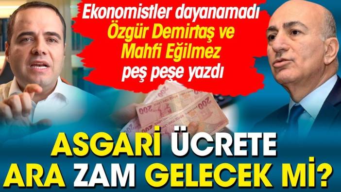 Asgari ücrete ara zam gelecek mi? Özgür Demirtaş ve Mahfi Eğilmez ne dedi?