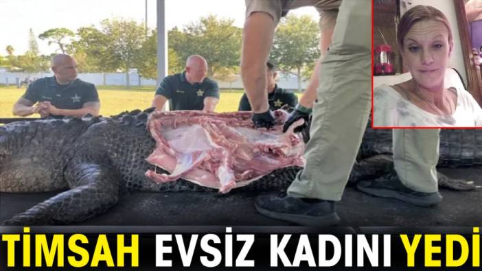 Timsah evsiz kadını yedi