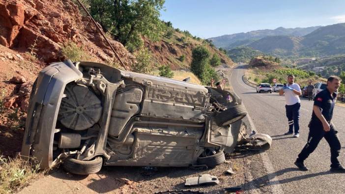 Adıyaman'da otomobil takla attı: 3 yaralı