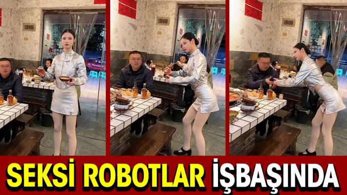 Seksi robot garsonlar işbaşında