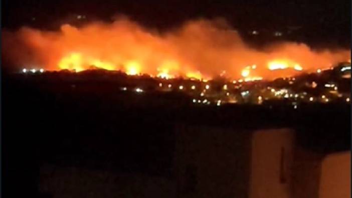 İzmir'de korkutan yangın!  Site tahliye edildi