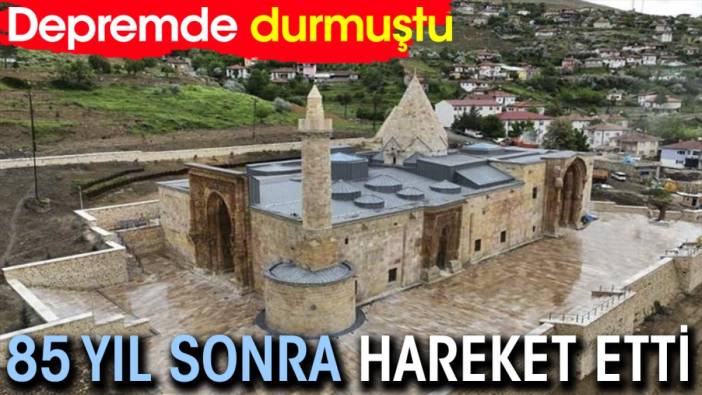 Depremde durmuştu. 85 yıl sonra hareket etti