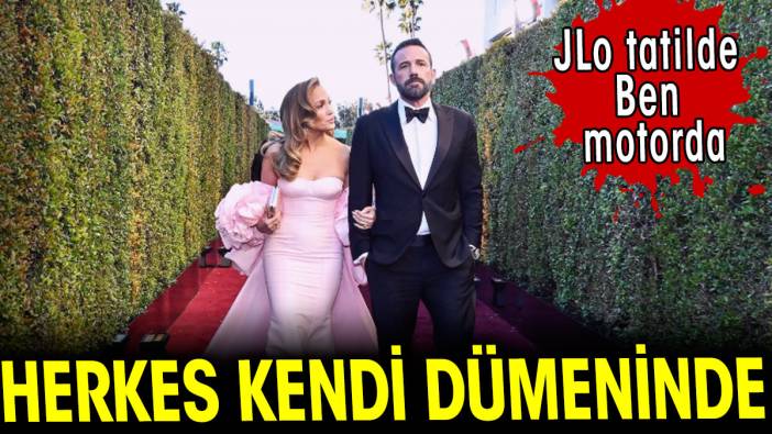 JLo tatilde Ben Affleck evde