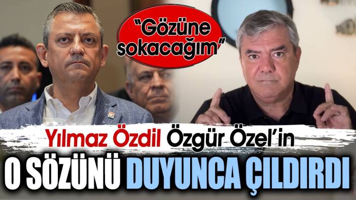 Yılmaz Özdil Özgür Özel’in o sözünü duyunca çıldırdı: Gözüne sokacağım