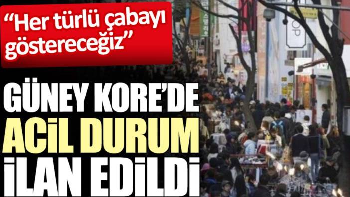 Güney Kore’de acil durum ilan edildi