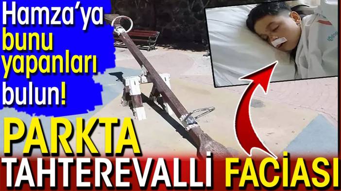 Parkta tahterevalli faciası! Hamza'ya bunu yapanları bulun