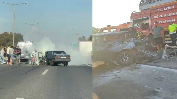 Aydın-İzmir otoyolu'nda trafik kazası: 1 ölü, 2 yaralı