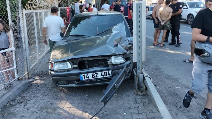 Zonguldak'ta alkollü sürücü kazaya neden oldu. 2 yaralı