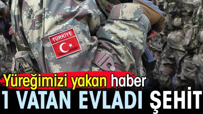 Pençe Kilit'ten yüreğimizi yakan haber: 1 vatan evladı şehit