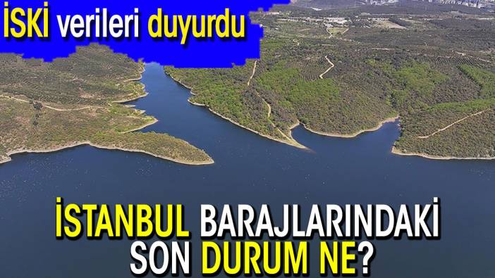 İstanbul’da barajların doluluk oranını İSKİ açıkladı