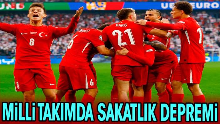 Milli takımda saatler kala sakatlık depremi