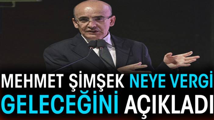 Mehmet Şimşek neye vergi geleceğini açıkladı