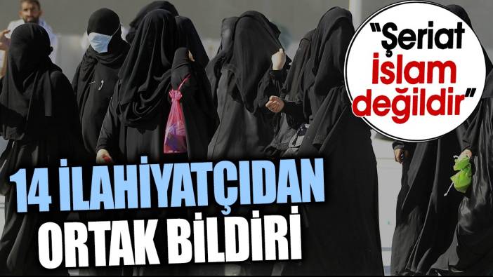 14 İlahiyatçıdan ortak bildiri. ‘Şeriat İslam değildir’