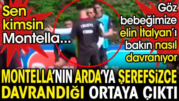 Montella'nın Arda Güler'e şerefsizce davrandığı ortaya çıktı. Sen kimsin Montella