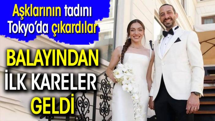 Merve Dizdar ve Cihan Ayger'in balayından ilk kareler geldi