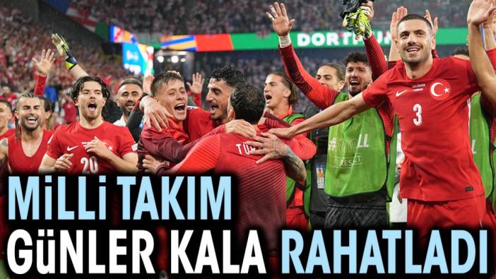 Milli takım günler kala rahatladı