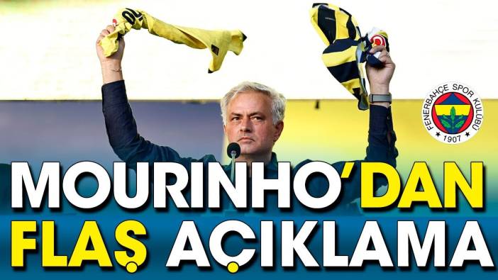 Mourinho'dan flaş açıklama. Sosyal medya yıkıldı