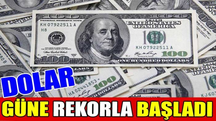 Dolar güne rekorla başladı