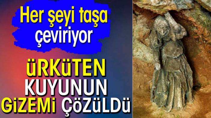 Her şeyi taşa çeviren ürküten kuyunun gizemi çözüldü