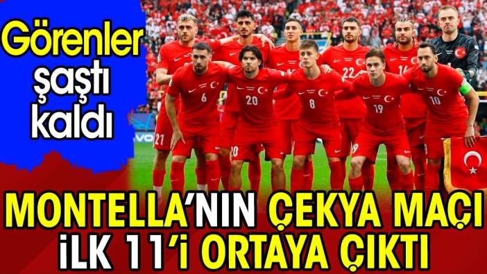 Montella'nın Çekya maçı ilk 11'i ortaya çıktı. Şaşırtan karar