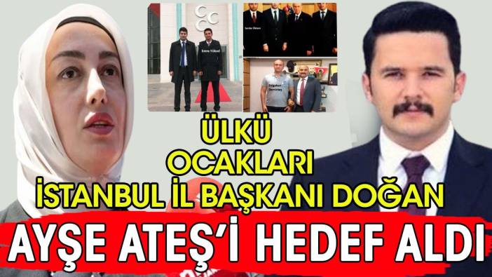 Ülkü Ocakları İstanbul İl Başkanı Ayşe Ateş'i bu sözlerle hedef aldı