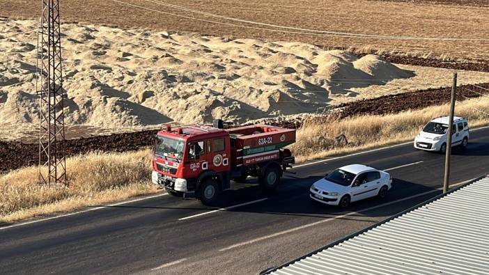 Anız yangını 3 saatte kontrol altına alındı, 2 yaralı