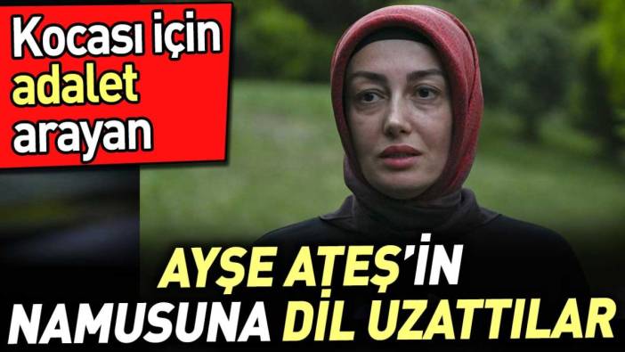 Sinan Ateş için adalet arayan Ayşe Ateş'in namusuna dil uzattılar