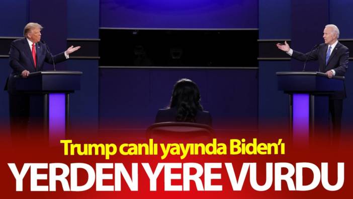 Trump canlı yayında Biden’ı yerden yere vurdu