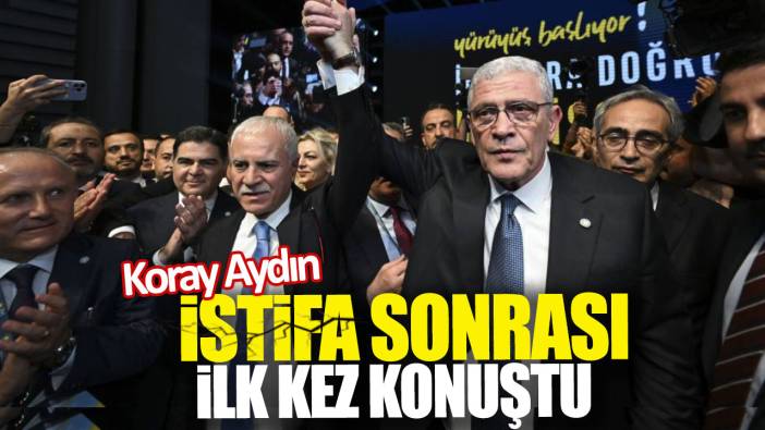 Koray Aydın istifa sonrası ilk kez konuştu