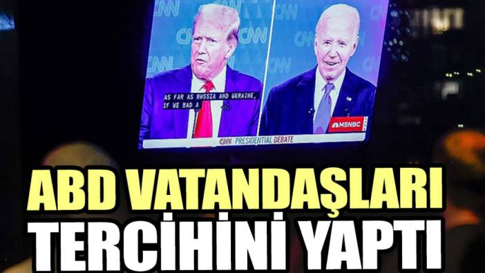 ABD vatandaşları tercihini yaptı