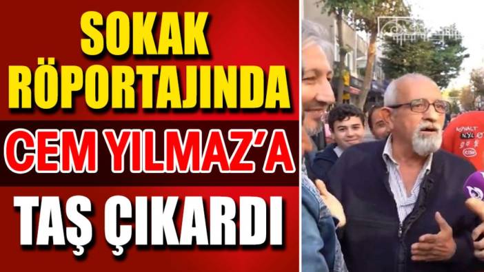 Sokak röportajında Cem Yılmaz'a taş çıkardı