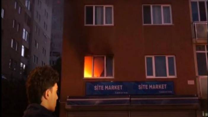 Yangın 14 katlı apartmanı uykusuz bıraktı