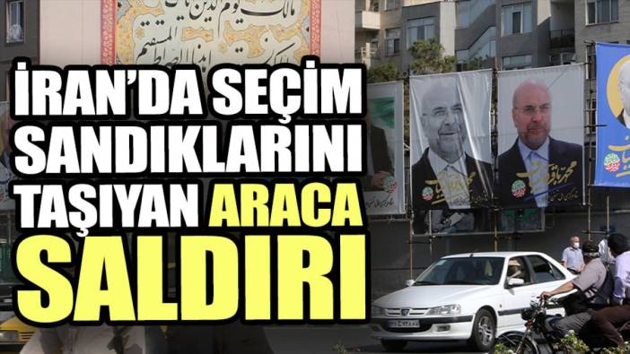 İran’da seçim sandıklarını taşıyan araca saldırı