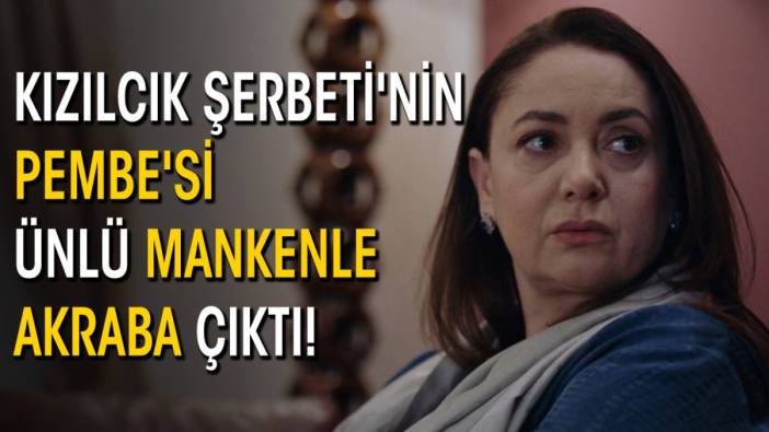 Kızılcık Şerbeti'nin Pembe'si ünlü mankenle akraba çıktı!