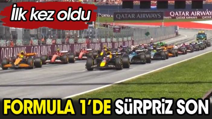 Formula 1'de sürpriz son. İlk kez oldu