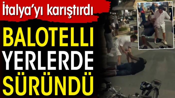 Balotelli İtalya'yı karıştırdı. Yerlerde süründü