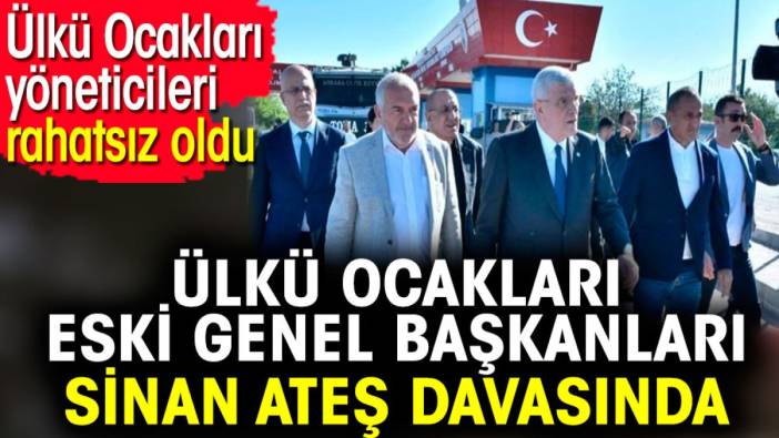 Ülkü Ocakları eski Genel Başkanları Sinan Ateş davasında. Ülkü Ocakları yöneticileri rahatsız oldu