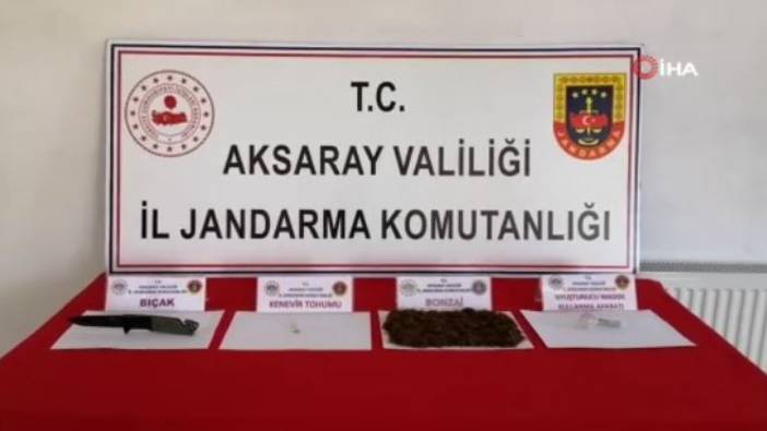 Aksaray'da jandarmadan uyuşturucu tacirine darbe