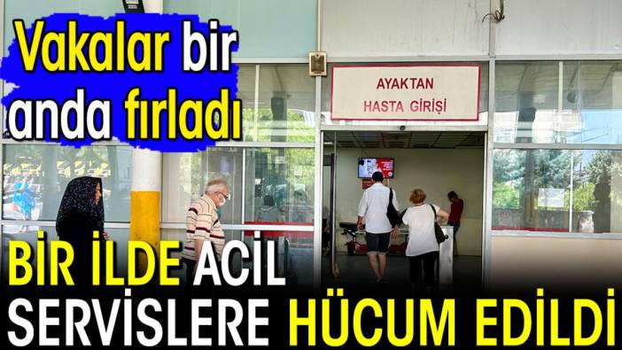 Bir ilde acil servislere hücum! Vakalar bir anda fırladı