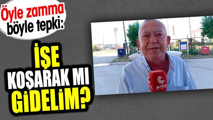 İşe koşarak mı gidelim? Öyle zamma böyle tepki