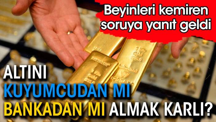 Altını kuyumcudan mı almalı bankadan mı İslam Memiş farkı anlattı