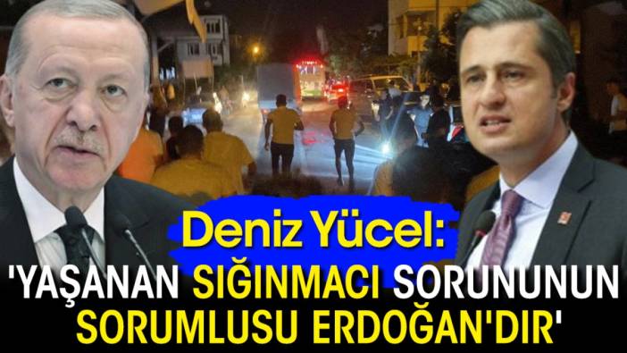 Deniz Yücel: 'Yaşanan sığınmacı sorununun sorumlusu Erdoğan'dır'