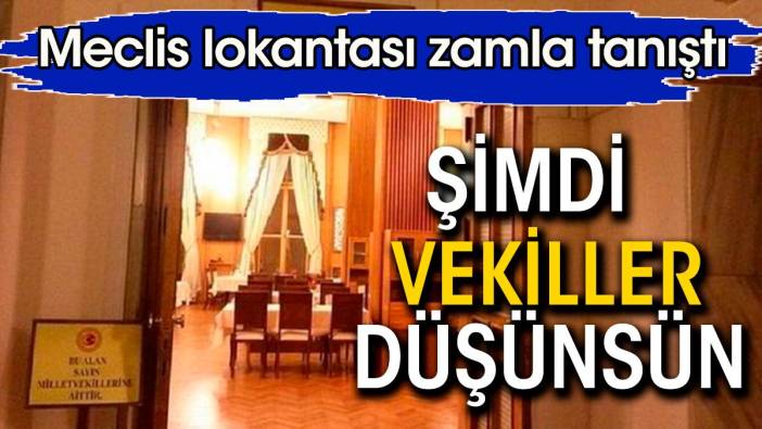 Zam sonunda Meclis'e de girdi. Şimdi milletvekilleri düşünsün