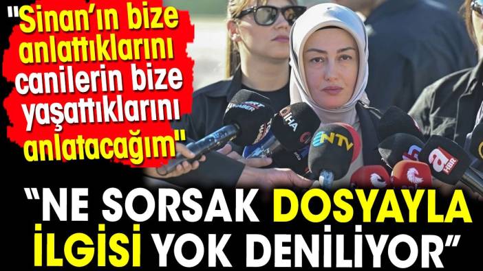 Ayşe Ateş Sinan’ın anlattıklarını ve canilerin bize yaşattıklarını anlatacağım dedi