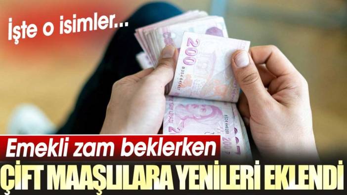 Çift maaşlılara yenileri eklendi. İşte o isimler…