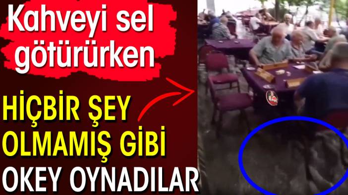 Kahveyi sel götürürken hiçbir şey olmamış gibi okey oynadılar