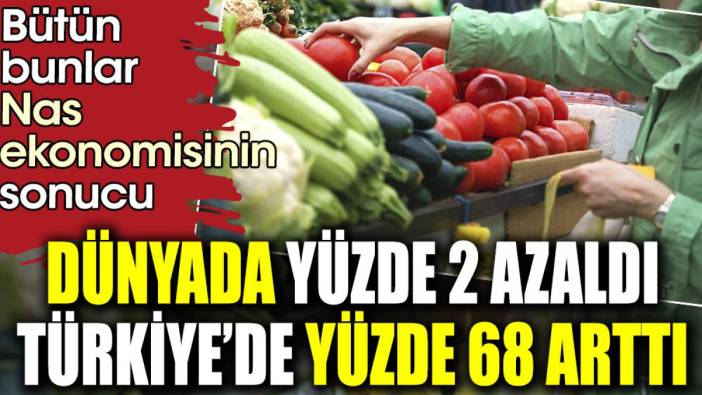 Dünyada yüzde 2 azaldı Türkiye'de yüzde 68 arttı. Bütün bunlar nas ekonomisinin sonucu