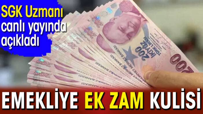 SGK Uzmanı canlı yayında açıkladı: Emekliye ek zam kulisi