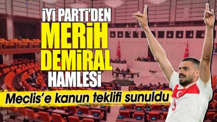 İYİ Parti’den Merih Demiral hamlesi. Meclis’e kanun teklifi sunuldu